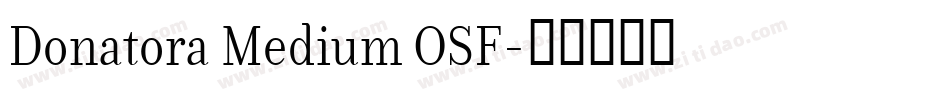 Donatora Medium OSF字体转换